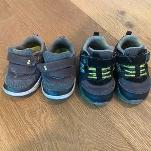 2 Pair Stride Rite Surprize Boys Sneakers | Size 4 | Infant/Toddler